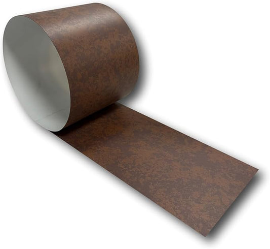 Eagle 1-24 Gauge KYNAR 500 Sheet Metal Flashing Rolls-10 FT Long-Heavy Duty-Commercial Grade-Roofing Flashing, Fascia Cover, Coping Cap-Multiple Sizes (18" x 10 FT, Western Rust)