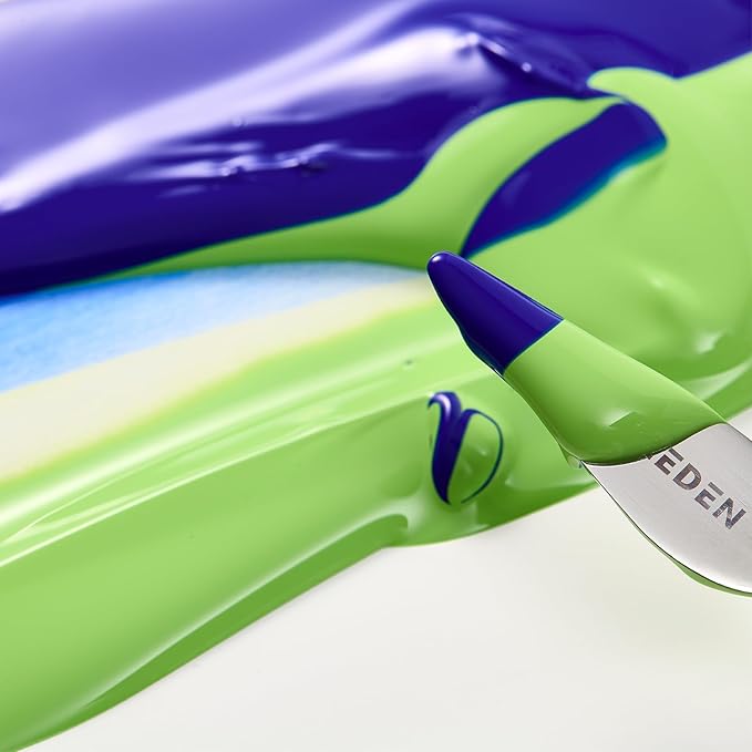MEEDEN Mid Yellow Acrylic Paint: Matte Finish 250ml/8.45oz Soft Body Bulk Acrylic Colors in Ergonomic Bottle - Fluid Flow Art Paints for Adults Artists Canvas Art Painting
