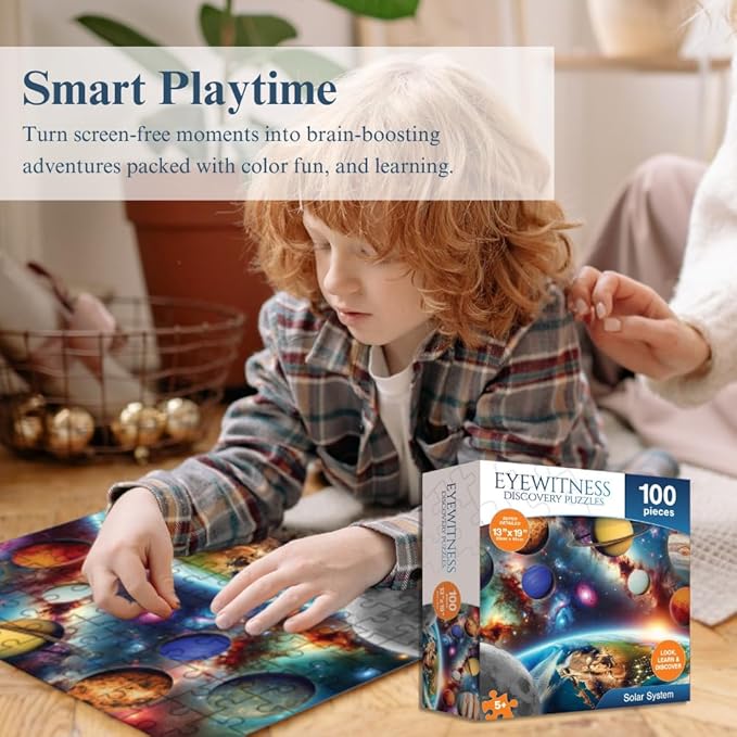 Eyewitness Discovery Puzzle Shark Reef, 100 Piece Jigsaw for Kids, Educational Learning Toy for Boys & Girls, Children Ages 5+