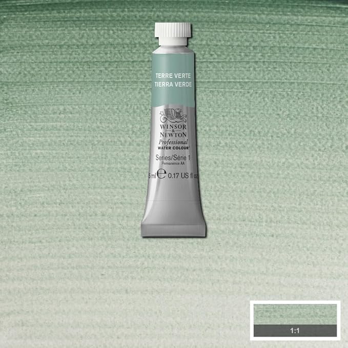 Winsor & Newton Professional Water Colour Paint, 0.17-oz Tube, Terre Verte