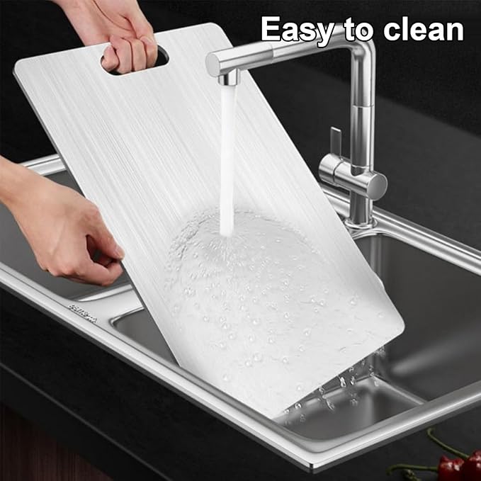 Titanium Cutting Boards for Kitchen,Katuchef Titanium Cutting Board,Non toxic Doubld-Side Available Chopping Boards, Easy to Clean and Store(3PCS-S+M+L)