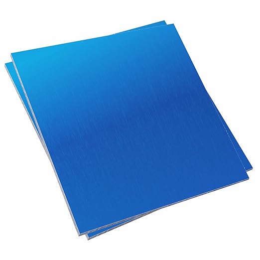 2 Pieces 6061 T651 Aluminum Sheet Metal 6 x 6 x 1/4 (0.25") Inch Thickness Rectangle Metal Plate, 6mm Aluminum Sheet, Plate for Crafting, Industry
