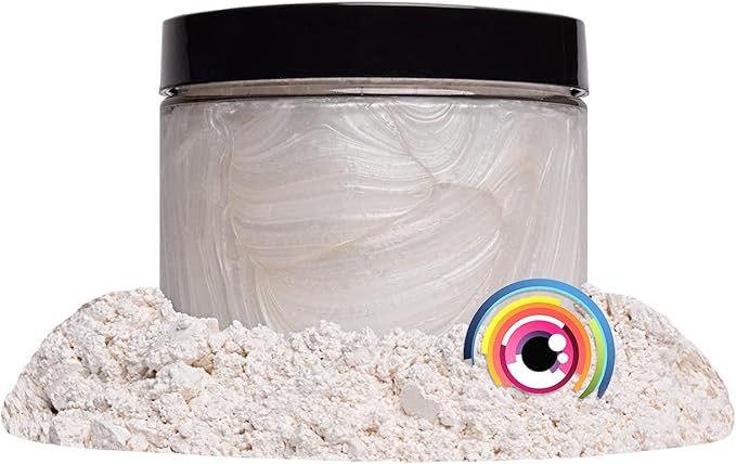 Eye Candy Pigments Premium White Mica Powder - Daigi (25gr) - for Epoxy, Resin, Soap, Paint, Woodworking, Acrylic Pouring, Bath Bombs, Fishing Lures - DIY Arts and Crafts Additive