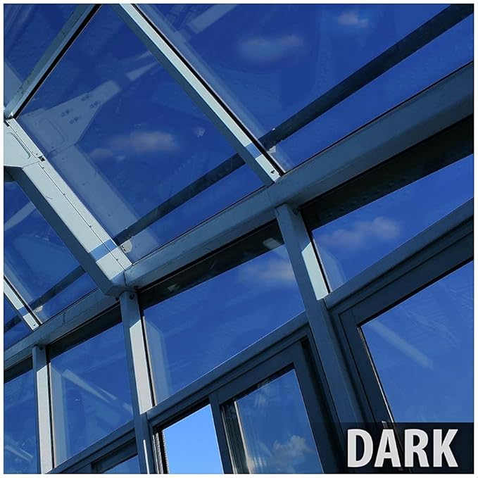 BDF EXNA20 Exterior Window Film Daytime Privacy and Sun Control Natural 20, Black (Dark) - 36in X 7ft