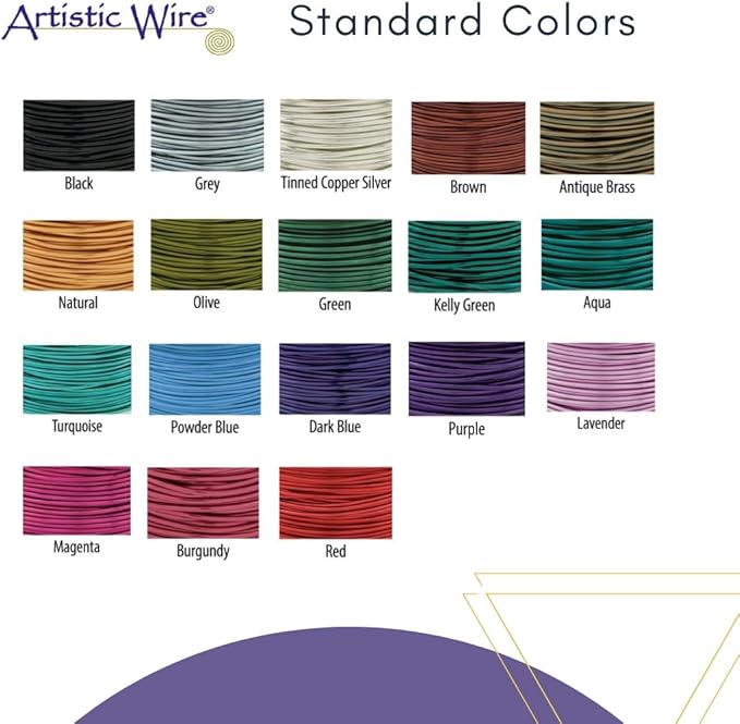 Artistic Wire, 22 Gauge 8 Yards/Pkg, Natural Non-Tarnish Brass