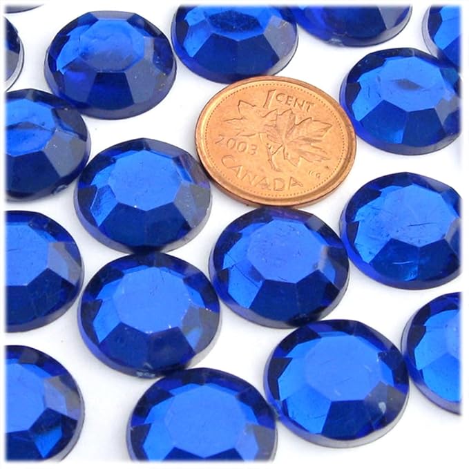 The Crafts Outlet 72pc Rhinestones Round 20mm - Multi Assortment
