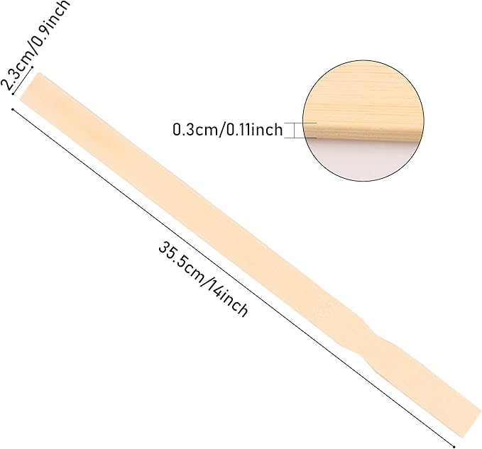 Bamboo Paint Stir Sticks - Rewiss Paint Sticks 14 Inch Wood Stirrers Paddles Resin or Wooden Craft Sticks, Garden and Library Markers(1000 pcs)