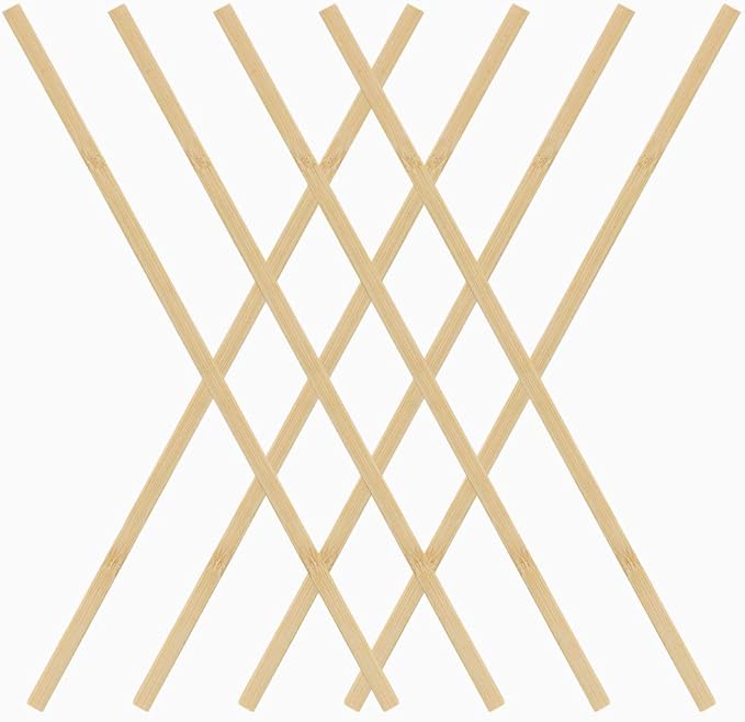 Pllieay 30 Pieces Bamboo Sticks Wooden Craft Sticks Extra Long Sticks for Crafting (15.7 Inches Length × 3/8 Inches Width)