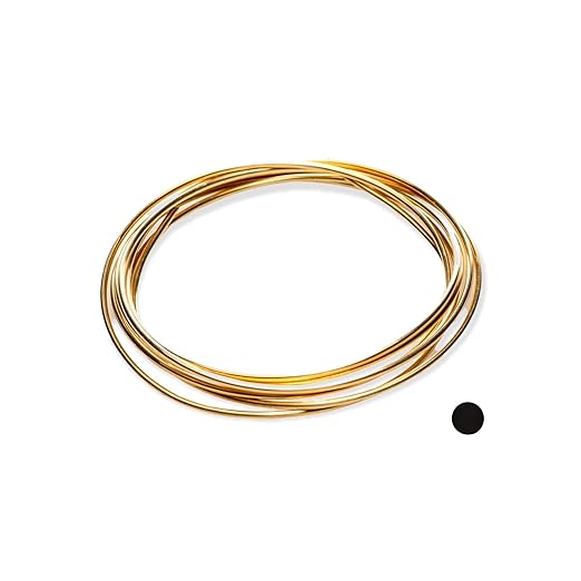 18 Gauge, Jeweler's Brass Wire, Red Brass, Round Dead Soft CDA #230 Alloy Jewelry Grade - 25FT by CRAFT WIRE