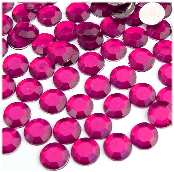 The Crafts Outlet 144pc Rhinestones Round 10mm - Lavender Light Purple or Light Amethyst
