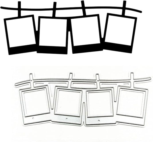 Cutting Dies Metal Stencils Scrapbooking Tools DIY Embossing Template for Paper Card Making Album Arts Crafts Supplies (Photos-8.4x3.3cm)