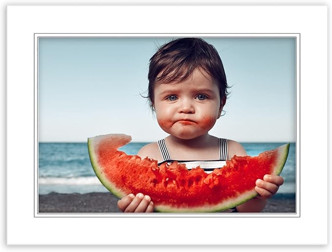 18x24 Mat for 12x18 Photo - Precut White on White Double Mat Picture Matboard for Frames Measuring 18 x 24 Inches - Bevel Cut Matte to Display Art Measuring 12 x 18 Inches - Acid Free ONE MAT