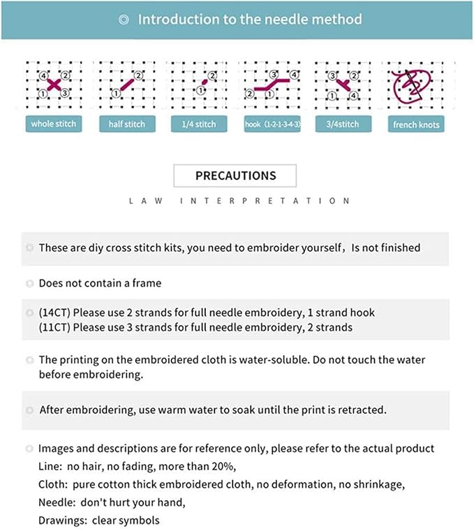 Disxvivy Cross Stitch Stamped Full Embroidery Kits DIY 11CT Cotton Thread Printed DIY Needlepoint Kits Craft Needlework Set Cross-Stitch Stamped Sets-Sunflower Butterfly 18x18 inch