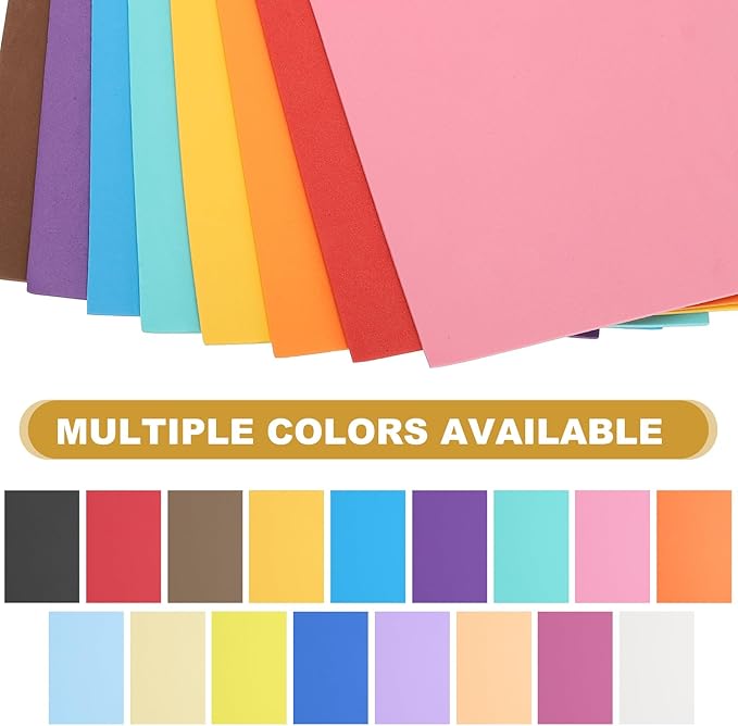 uxcell 10 Pcs Blue EVA A4 Foam Sheets Crafts, 12 x 8 Inch Foam Paper for DIY Crafts Project Classroom Scrapbook Art Cards Home Office Decoration (2mm Thick)