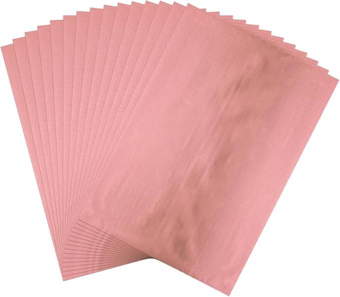 Briartw 20x29cm Hot Foil Paper 50 Sheets Pack Toner Reactive Foil Hot Stamping Foil Paper by Laser Printer and Laminator for Scrapbooking Craft Cardmaking DIY Album (Pink, 50 Sheets)