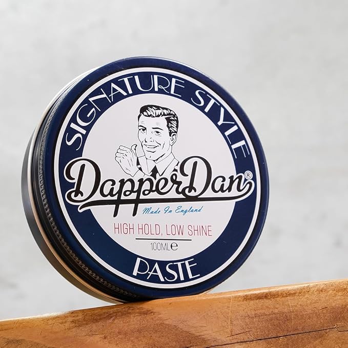 Dapper Dan Signature Style Paste, High Hold Low Shine Hair Paste for Men, For Short to Medium Length Hair, Reworkable Paste, Signature Cologne Fragrance, 3.38 fl oz