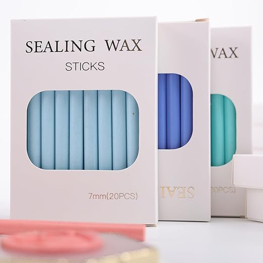 Orange Yellow Wax Seal Sticks, ONWINPOR 20pcs Glue Gun Wax Sealing Sticks for Waxseal Stamp, Wedding Invitations, Envelope Letter Sealing (Orange Yellow)