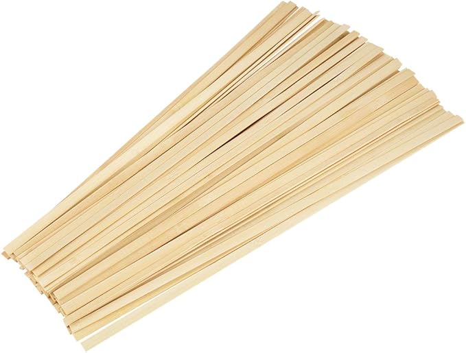 Pllieay 400 Pieces Bamboo Sticks Wood Extra Long Sticks for Crafting (15.7 Inches Length × 3/8 Inches Width)
