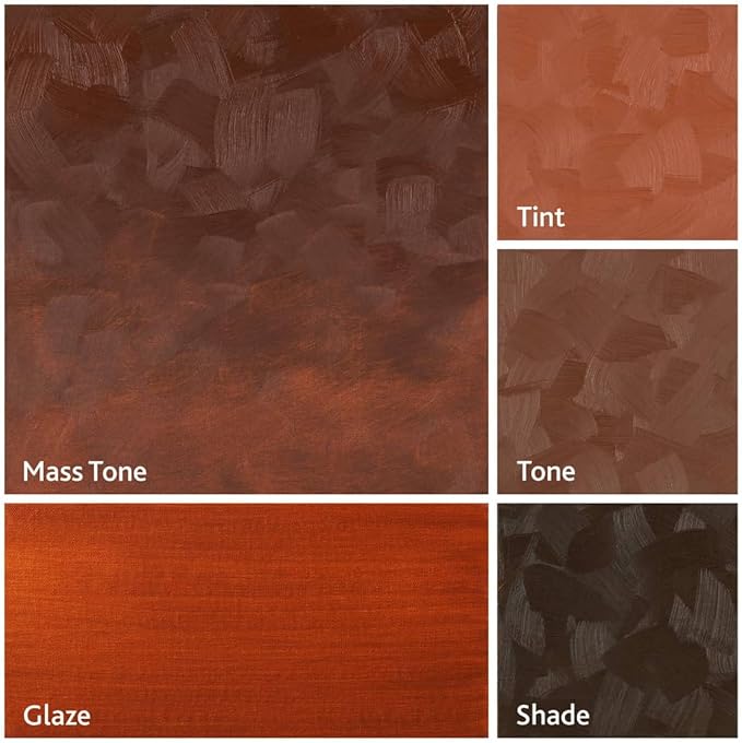 Tusc & Pine Artist Oil Paint - Burnt Sienna, 150 ml, Non-Yellowing, Rich & Creamy Consistency, Maximum Pigment Load, Small Batch Milled Oil Paints Made in the USA for Professional Artists