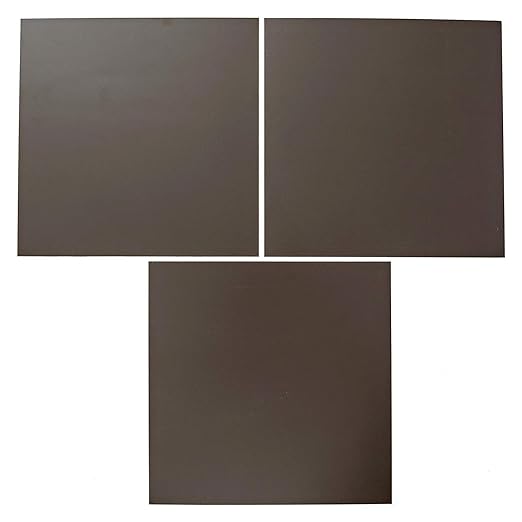EAGLE 1: 12" x 12" 26 Gauge Sheet Metal Squares (3 Pack Per Order, Multiple Colors) Great for Arts, Crafts, DIY Home or Work Projects (6" X 6", Bronze)