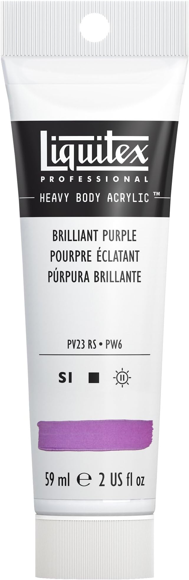 Liquitex Professional Heavy Body Acrylic Paint, 2-oz (59ml) Tube, Brilliant Purple