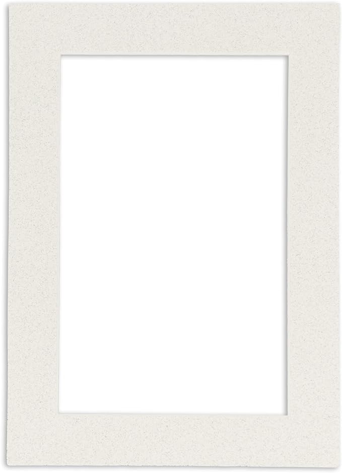 11x14 Mat Bevel Cut for 8.5x11 Photos - Acid Free Oyster Shell White Precut Matboard With Backing Board and Crystal Clear, Self Seal Mat Bag - For Pictures, Framing - 4-ply Thickness