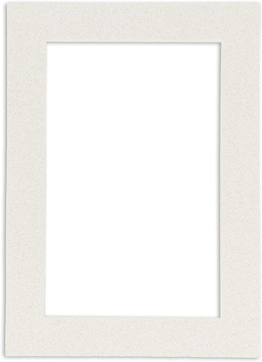 11x14 Mat Bevel Cut for 8.5x11 Photos - Acid Free Oyster Shell White Precut Matboard With Backing Board and Crystal Clear, Self Seal Mat Bag - For Pictures, Framing - 4-ply Thickness