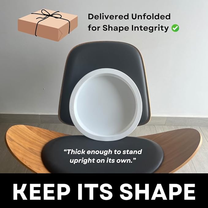 Alaskey® Premium Round Resin Table Silicone Mold 14"x2" and 10"x2" | Durable, Reusable, No Seal Required | Large Epoxy Resin Mold for DIY River Table, Coasters, Cutting Boards, Charcuterie, and Crafts