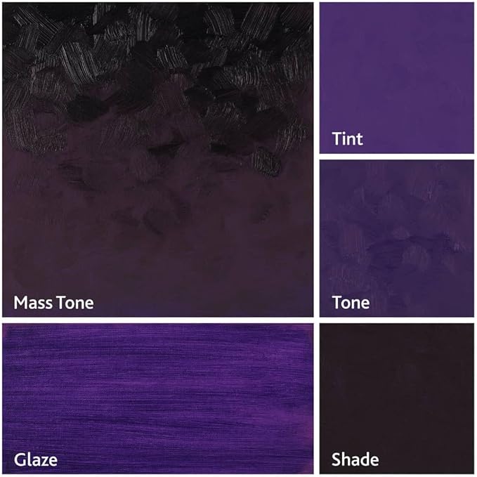Tusc & Pine Artist Oil Paint - Dioxazine Purple, 150 ml, Non-Yellowing, Rich & Creamy Consistency, Maximum Pigment Load, Small Batch Milled Oil Paints Made in the USA for Professional Artists