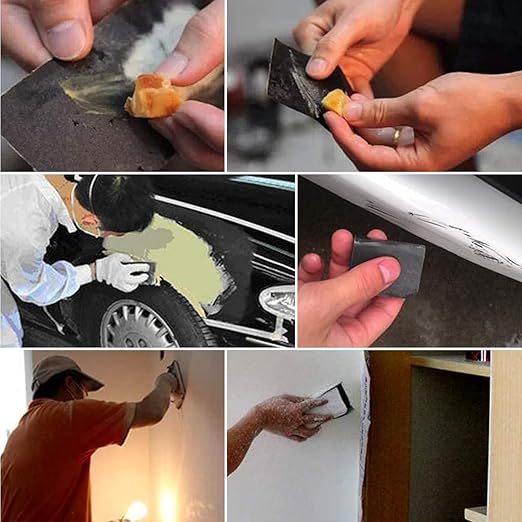 25-Piece Fine Sandpaper Set 1000/2000/3000/5000/7000 Grit Wet Dry Sandpaper Combo 9x3.6 Inches, Suitable for Automotive, Resin Furniture Finishing, Stone Turning Finishing