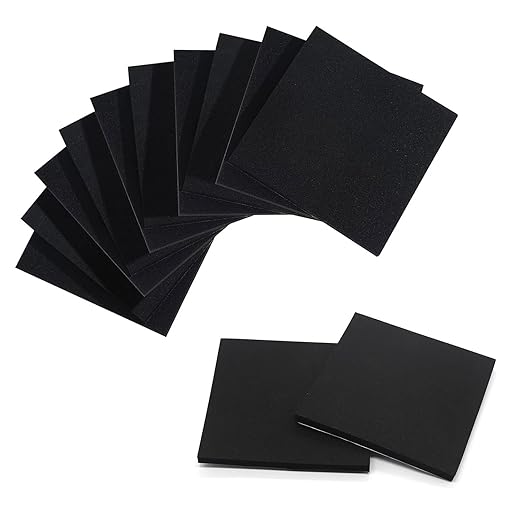 Foam Padding Sheets with Adhesive Backing - Self Stick Neoprene Insulation Foam,8PCS 1/4 Inch Thick X 4 Inch Long X 4 Inch Wide - Closed Cell Foam Sheet Square Pad