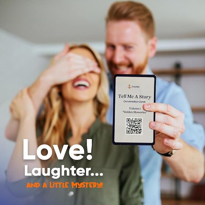 Conversation Starter Cards - Fun Prompts for Families, Friends, Seniors & Couples - Family Conversation Cards & Card Game for Couples (Volume 1)