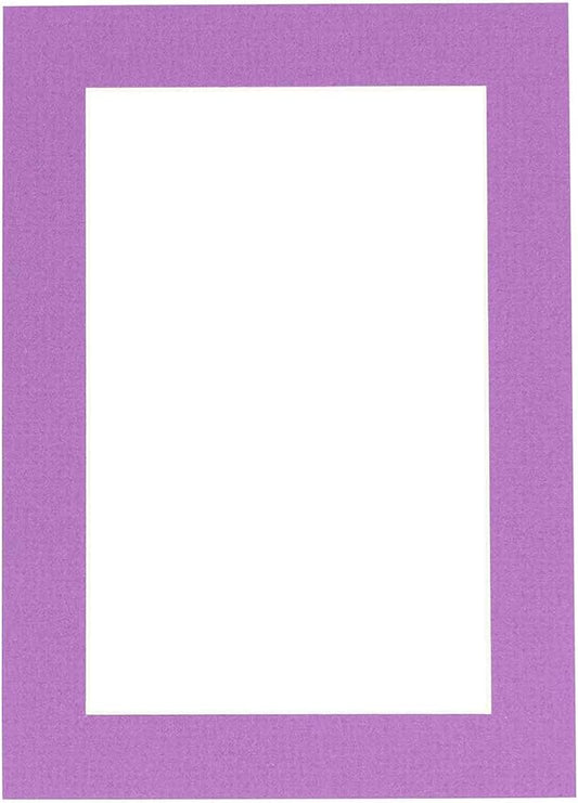 6x8 Mat for 8x10 Frame - Precut Mat Board Acid-Free Dark Purple 6x8 Photo Matte Made to Fit a 8x10 Picture Frame, Premium Matboard for Family Photos, Show Kits, Art, Picture Framing, Pack of 1 Mat