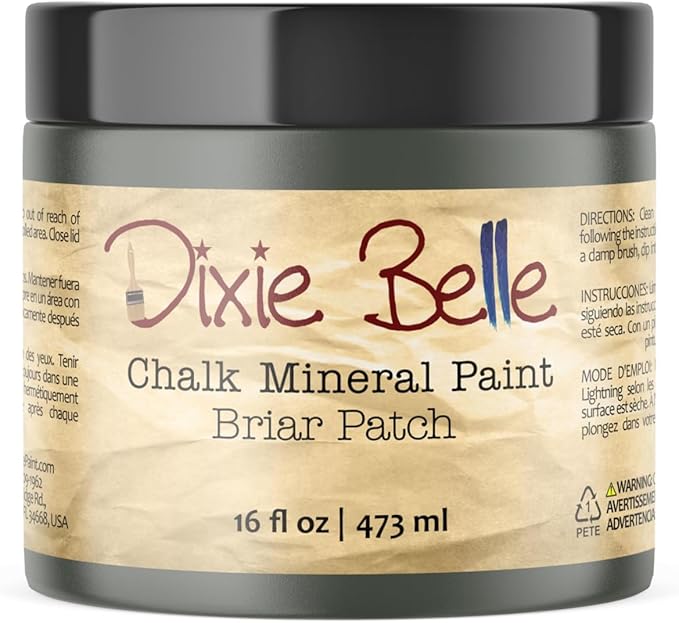 Dixie Belle Paint Company Chalk Finish Furniture Paint – Briar Patch (16oz) – Matte Chic Chalk Mineral DIY Furniture Paint