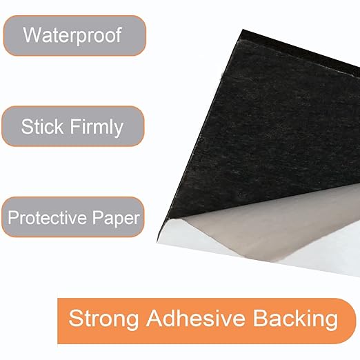 Rubber Adhesive Pads, 4 Pcs Closed Cell Foam Sheet Neoprene High Density Foam Anti Vibration Pads for Furniture Cars Speakers Black (6" x 6" x 1/8", 4 Pcs)