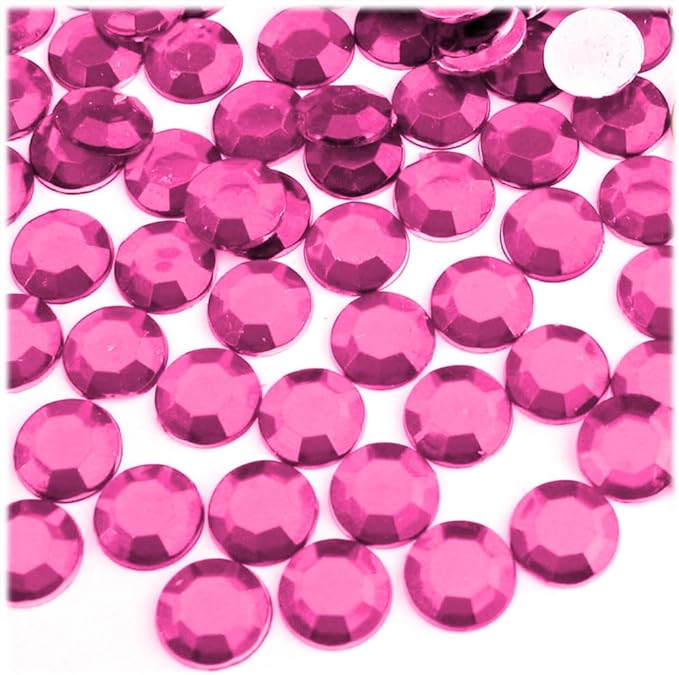 The Crafts Outlet 144pc Rhinestones Round 10mm - Lavender Light Purple or Light Amethyst