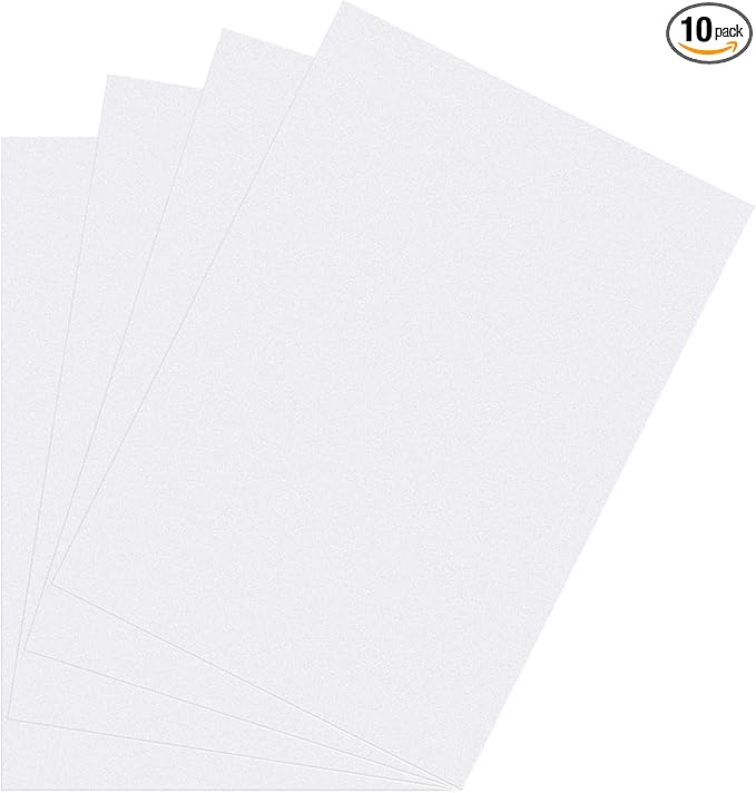 DMiotech 10Pcs Correction Gel Light Filter Overlay Transparent Plastic PVC Sheets Matte Translucent for Photo，Film,Video