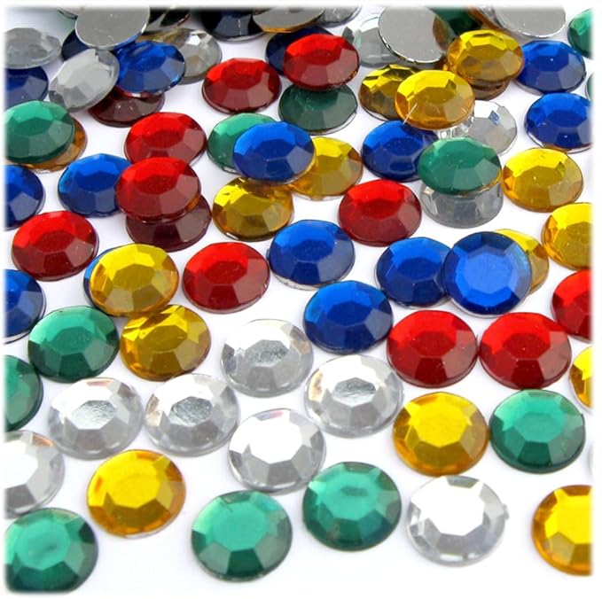 The Crafts Outlet 144pc Rhinestones Round 10mm