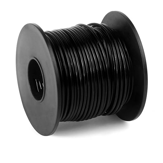 Aluminum Craft Wire, 75 Feet 1.5mm/ 16 Gauge Black Bendable Soft Metal Aluminum Sculpting Wire Roll Bulk for DIY Crafts Jewelry Making