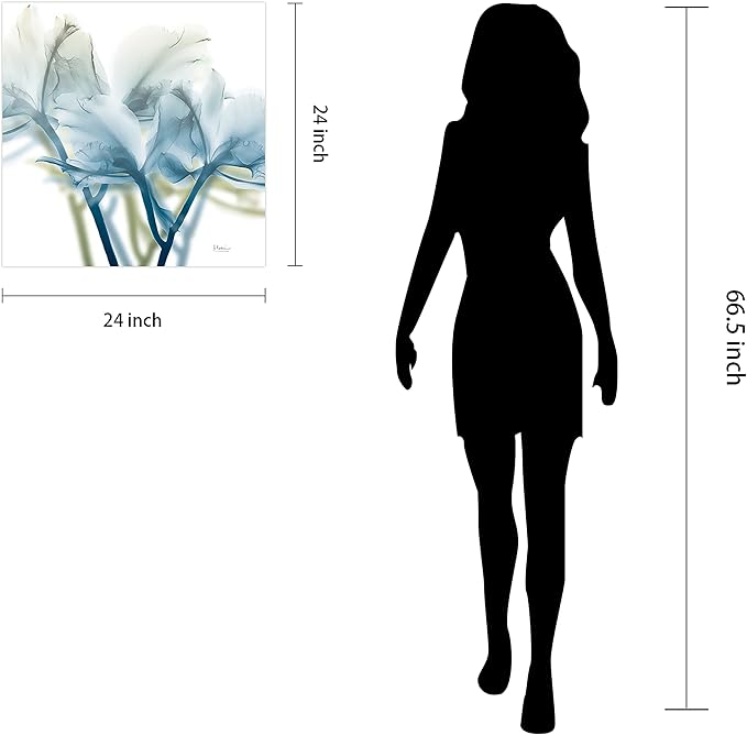 Empire Art Direct Frameless Free Floating Tempered Glass Panel Graphic Wall Art Ready to Hang, 24" x 24", Unfocused Beauty 3