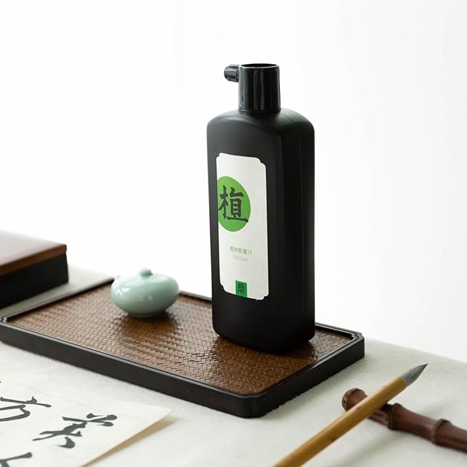 Odorless Calligraphy and Sumi Liquid Ink, Black Ink for Chinese Calligraphy & Painting, Sumi Ink for Chinese Brush and Japanese Kanji (Odorless 3.5oz/ 100ml)
