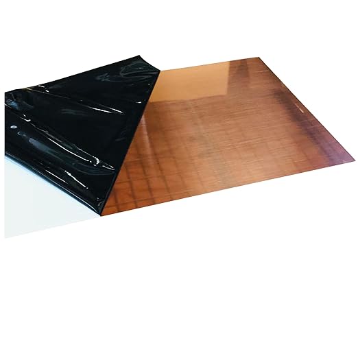 EAGLE 1: 12" x 12" 26 Gauge Sheet Metal Squares (3 Pack Per Order, Multiple Colors) Great for Arts, Crafts, DIY Home or Work Projects (6" X 6", Copper)