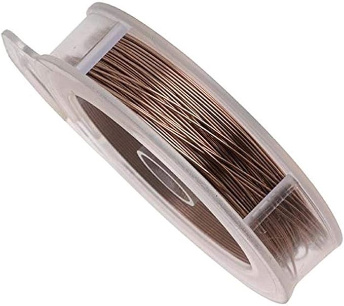 Artistic Wire, 20 Gauge Tarnish Resistant Colored Copper Craft Wire, Antique Brass, 15 yd