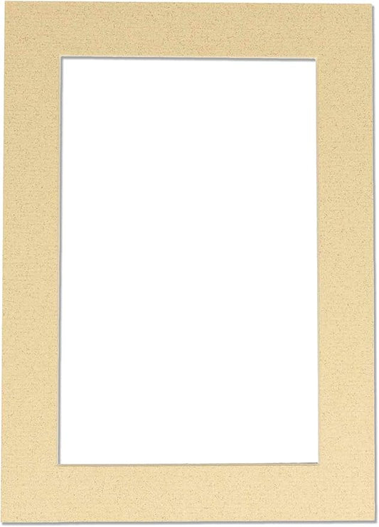 11x14 Mat for 8.5x11 Photo - Precut Tan Picture Matboard for Frames Measuring 11 x 14 Inches - Bevel Cut Matte to Display Art Measuring 8.5 x 11 Inches - Acid Free ONE MAT