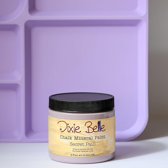 Dixie Belle Paint Company Chalk Finish Furniture Paint – Secret Path (1 Gallon / 128oz) – Matte Dusty Lilac Chic Chalk Mineral DIY Furniture Paint