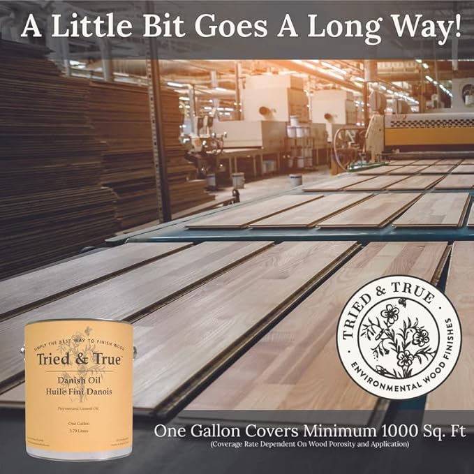 Tried & True Superior Varnish Oil Wood Finish, Quart - Natural Pine Resin & Linseed Oil, Ideal for Interior Furniture, Tables, Countertops - Non-Toxic, Scratch Resistant & Durable