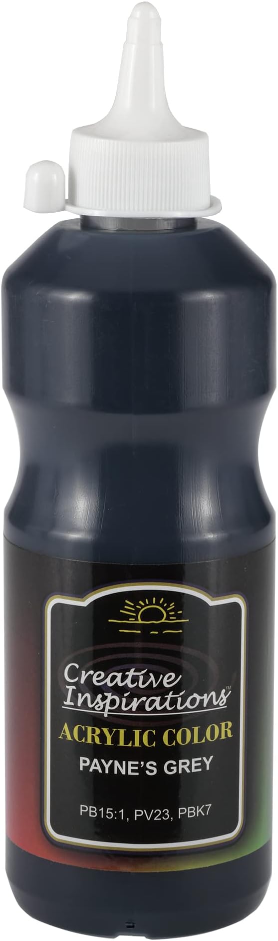 Creative Inspirations Acrylic Paint - Payne'S Grey - 500 mL Bottle - Smooth & Creamy Consistency, Vibrant Pigmentation, Great Coverage for Artists - Clean Up with Soap & Water