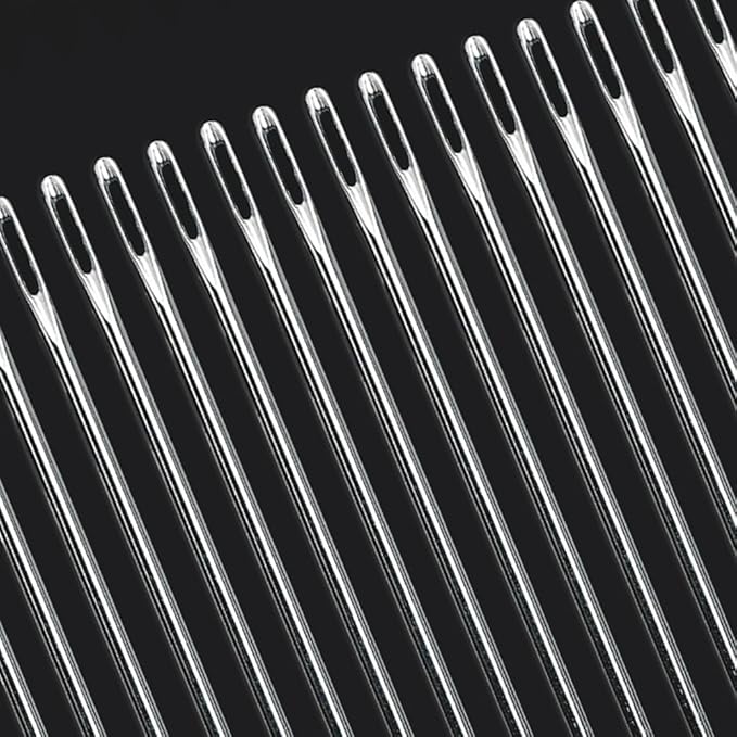 12" Professional Upholstery Needle 30cm length 3mm thickness, Big Eye Hand Sewing Needles for Stitching and Crafting Projects