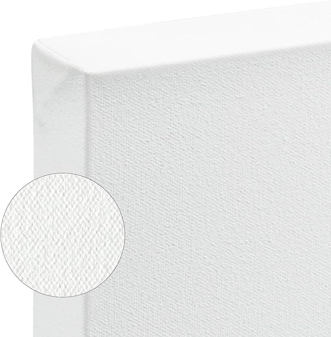 SoHo Urban Artist, 24x30 Heavyweight Stretched Cotton Canvas for Painting - 1.5" Deep- 3 Pack, Triple Primed, 100% Cotton Canvas, Archival, Universal Primed for Oil, Acrylic, Alkyd, Mixed Media