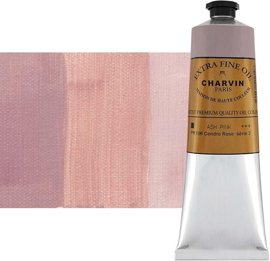 Charvin Extra Fine Oil Paint, Ash Rose 150 ml - Triple-Milled, Rich Texture, Poppy Oil-Based, Light-Fast, Handmade, Archival Quality